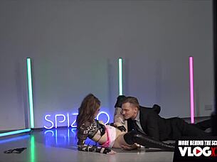 Eden Ivy's perfect pussy getting pounded behind the scenes