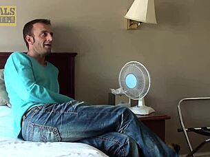 I'm dominating inked babe Kandi Spitfire in this BDSM scene with face fucking and riding