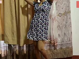 i love how this asian college babe with big tits gets her ass fucked by monster cock on the bed.