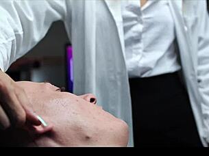 i’m obsessed with this beautiful blonde doctor begging for my cock after freeze time