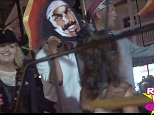 Slutty Street Flashing At Fantasy Fest