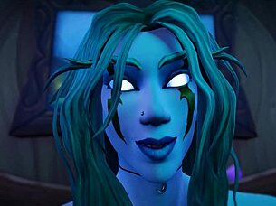 Asmr night elf from wow romantic cowgirl sex with orgasm