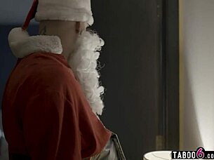 santa fucks petite teen at boss's home