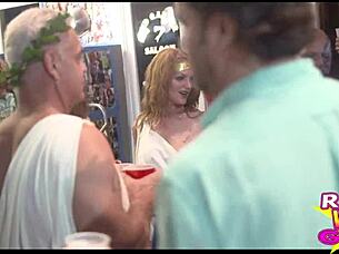 Slutty Street Flashing At Fantasy Fest