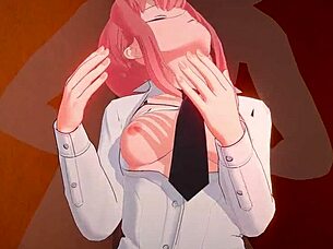 Miss Makima Moans Loudly While Being Penetrated In 3D Hentai!