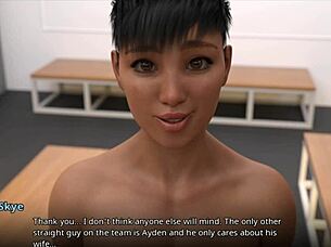 Coach shares news with john in anime hentai