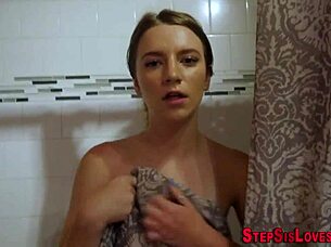 Teen 18+ With Small Tits Performs DIRTY COCK SUCKING