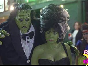 Slutty Street Flashing At Fantasy Fest