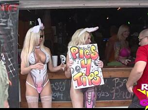 Slutty Street Flashing At Fantasy Fest