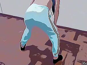 Sister-in-law moves her big ass, I can't resist in cartoon version