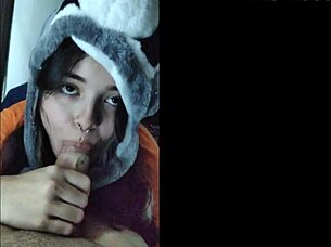 cute teen 18+ white moon deepthroats in white wolf scene