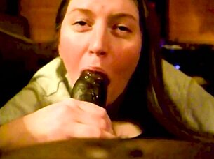 i sucked that big black cock sloppily