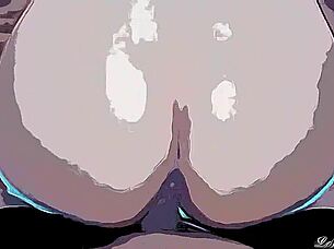 Sister-in-law moves her big ass, I can't resist in cartoon version