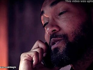 Why does the muscle guy bind the milf and babe in BDSM?