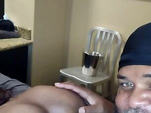 Prince Rock intensely licks beautiful chocolate ass