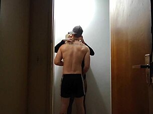 Cameras In Building Catch Friends Making Out In Hallway After Gym