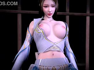 This 3D Busty Slut in Sexy Dress Gets Fucked Really Hard