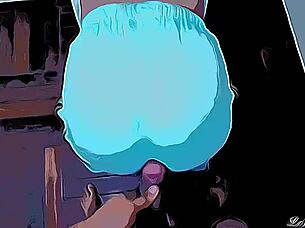 Sister-in-law moves her big ass, I can't resist in cartoon version