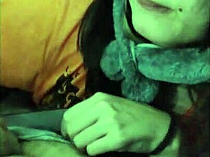 cute teen 18+ white moon deepthroats in white wolf scene