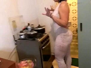 i'm nicole, visiting myke brazil for food and then giving my ass and pussy deliciously in this fun