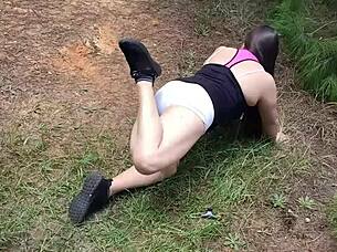 Latina sister-in-law seduces lovers in forest