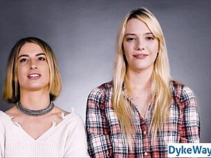 I explore true lesbian sex with passionate kissing