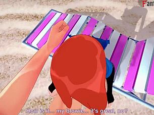 i love yae miko's bikini sex on the beach pov