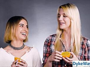 I explore true lesbian sex with passionate kissing