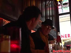 Redlight Eurobabe Masturbates After Sexytime