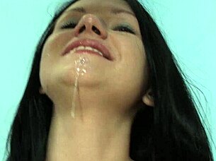 Naked Girl Stands Doggy for Hard Fucking