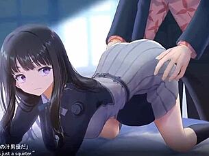 Hentai Hiro Rips Clothes For Sex With Two Boys