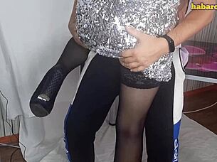 Hot wife gets seduced by best friend in fetish scene