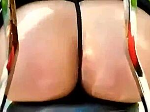 Mini-Skirt Fail On Motorcycle Leads To Flashing