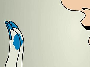 Penniless animation featuring emo characters in cartoon style