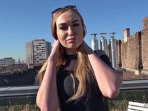 german scout fashion teen model liza talks to anal for cash