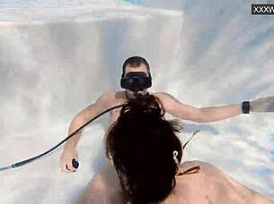 Group sex underwater with eva sasalka