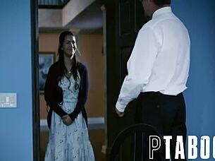 Corrupt Bishop Emotionally Manipulates Young Alina Lopez into Passionate Sex