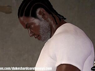 red head pawg takes hard backshots in prison