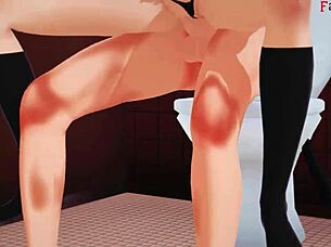 Akeno guards the door in this dxd ntr fantasy with kuroka