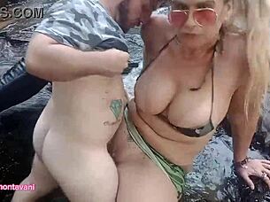 tiffany montavani and pitoco having sex at the waterfall 😍