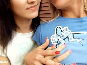 irie and audrey lesbians filmed by sapphic erotica