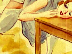 Bold vintage erotic drawings capture intense passion