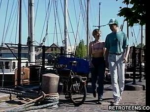 Hot Damn! Retro Teen 18+ Couple Bang Hard in Classic Style!