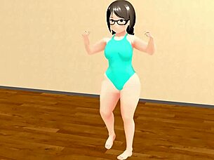 Kyo dancing curvy plump girl 😍