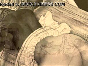 Bold vintage erotic drawings capture intense passion