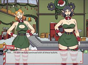 Claus secret surprise xmas hentai game ep 2 christmas factory making sextoy now