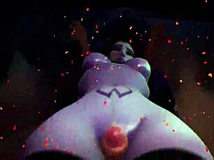 hmv d va vs widowmaker in 3d cartoon hentai
