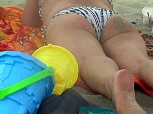i love showing off on the beach and makin my cock hard, i end up having sex with a stranger