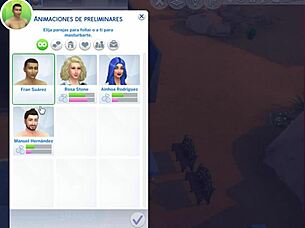 The straight sim character succumbs to gay temptation in cartoon