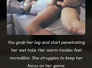 Confined With Twins And Goth In Horny Hentai Game Involving Blowjobs And Creampies